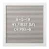 Pearhead Classic Wooden Felt Letterboard, Gender-Neutral Baby Keepsake Nursery Décor,