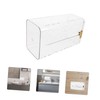 Ciieeo Bathroom Tissue Box Wall-Mounted Storage Holder Tissue Dispenser for