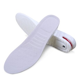 Boowhol PU Two Layer Increase White Insole Increase Insole Men Women Invisible Movement Up Pad 3/4 Inches (1 Pair) White