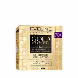 Eveline Cosmetics Gold Peptides Luxury Lifting Cream 70+ - Anti-Wrinkle, Firming and Moisturising Face Cream for Mature Skin - 50 ml