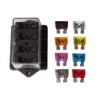 edi-tronic 12V/24V 4-Way Fuse Holder Fuse Box 8 Car Fuses