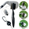 Geeorzo Golf Accessories, Retractable Golf Club Brush, Foldable Golf Divot