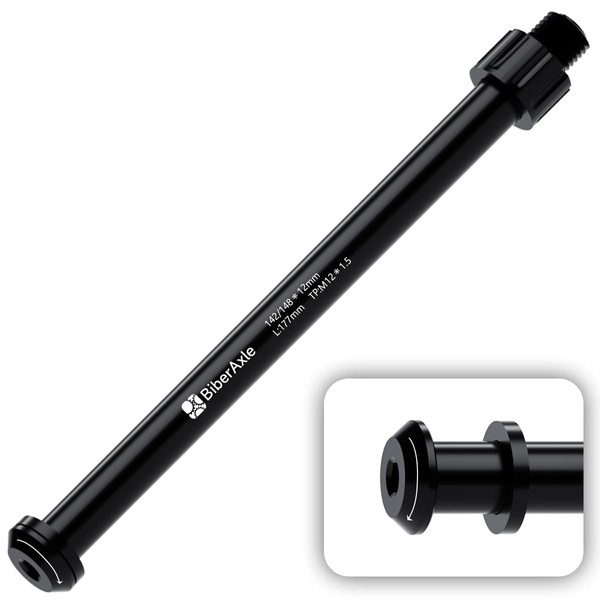 BiberAxle 12 mm Thru Axles for Bicycle Forks and Rear