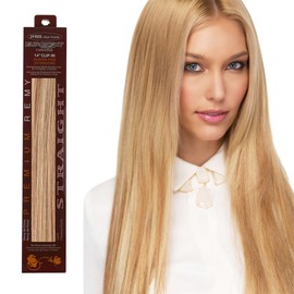 JULY CELEBRATION COUPON- EURONEXT Clip in hair extensions, 100% Remy human hair, 14 inches, Straight, Curly, Blonde Frost