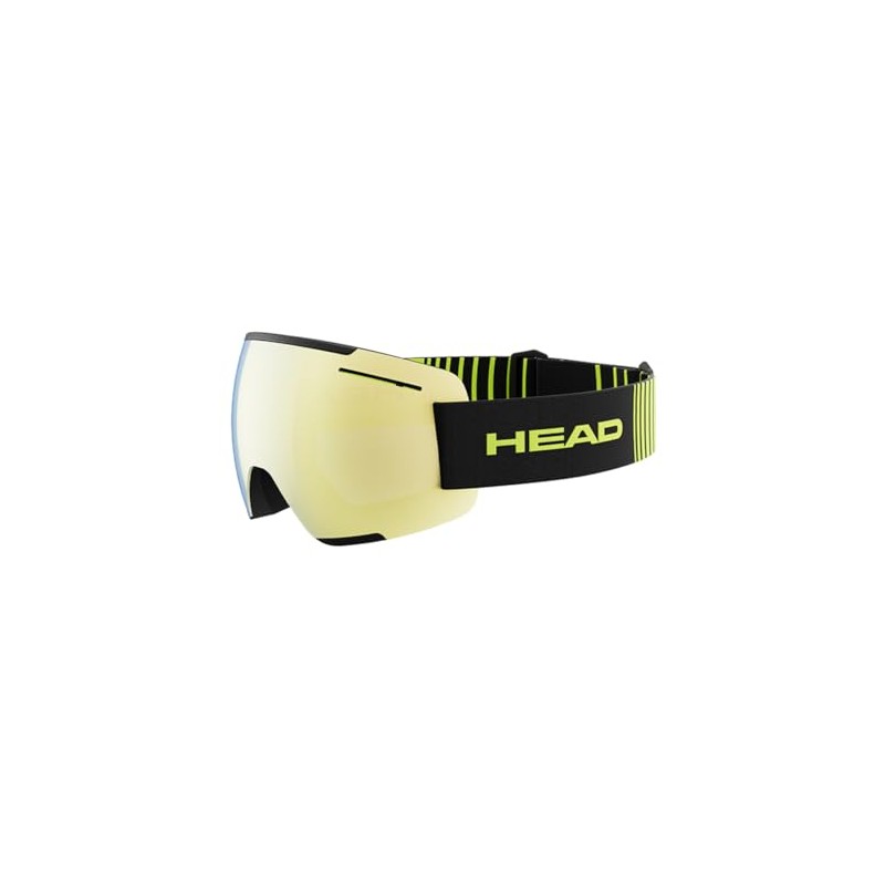 HEAD Unisex Adult F-LYT Ski and Snowboard Goggles, Lime/Black, L