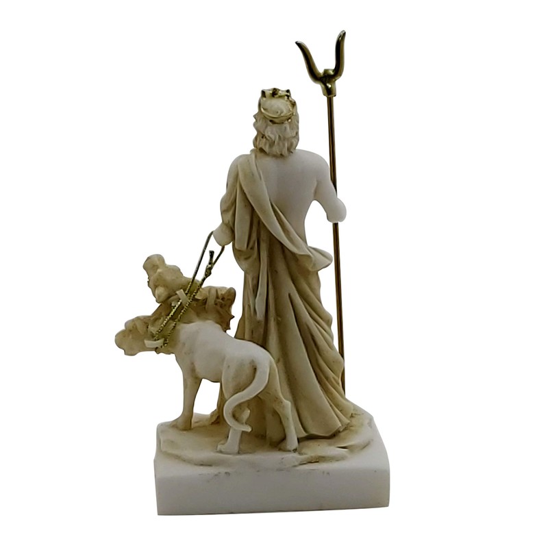 Hades Pluto Greek God of Underworld & Cerberus Figure Statue