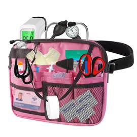 Riñonera de enfermera con bolsillos para equipo con correa de herramientas de varios compartimentos Práctico con equipo médico Soporte de cinta para e