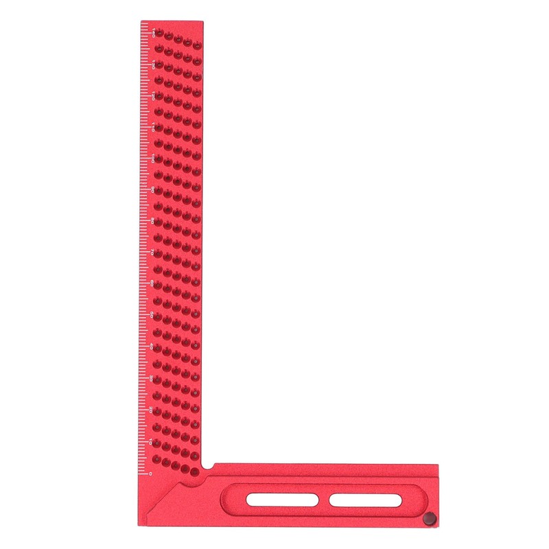 Hole Scribing Ruler Aluminium Alloy Woodworking Right Angle Ruler 45