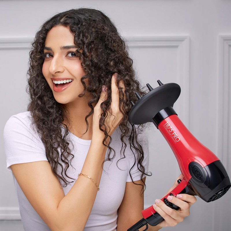 KISS 1875 Watt Pro Tourmaline Ceramic Hair Dryer, Styling Edition,
