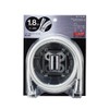 SANEI PS30-866TXB-SC6-1.8 Metallic Shower Hose Silver Tone Length with Adapter