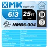 6/3 NM-B Wire with Ground,25ft 6 Gauge 3 Conductor Nonmetallic