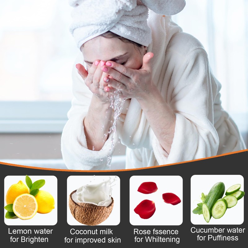 Dlyaua Face Bowl for Ice with Built-in Ice Tray –