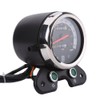 Qiilu Universal Motorcycle Dual Odometer Speedometer Meter Gear Digital Display
