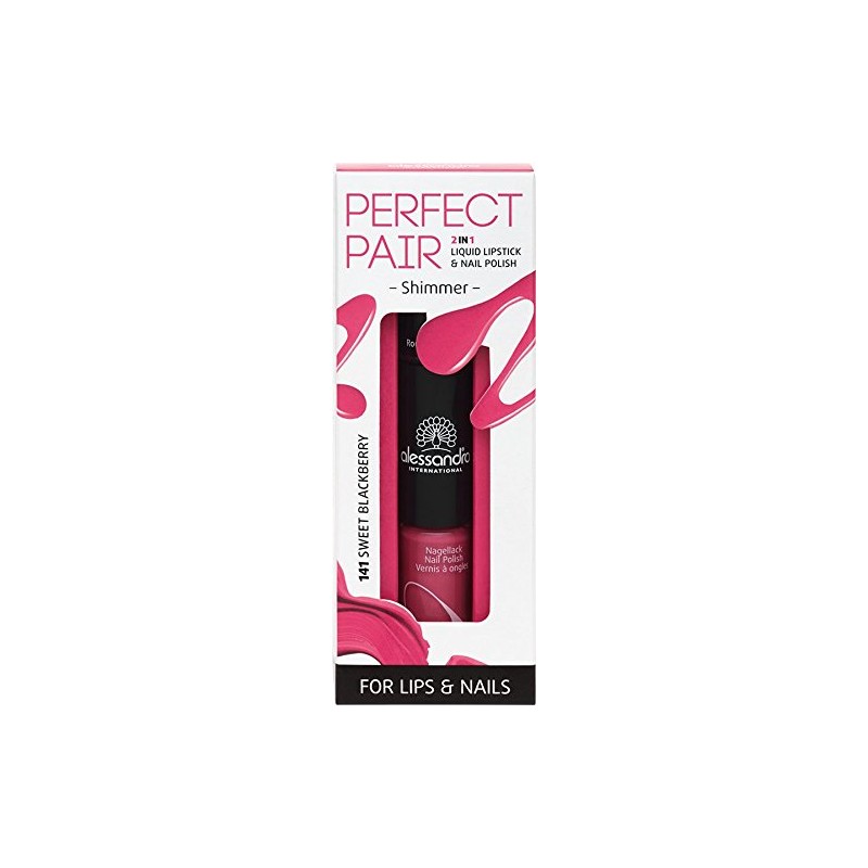 alessandro Perfect Pair 2in1 Lippenstift & Nagellack Sweet Blackberry, 10