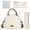 ZBHDEYG 1 Piece Women's Lunch Bag, 1 Set Utensils, 1