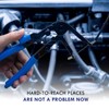 CCLIFE Hose Clamp Pliers with 630 mm Bowden Cable Spring