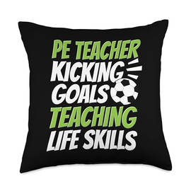 PE Outfit Physical Education Teacher Supplies PE Teacher Throw Pillow