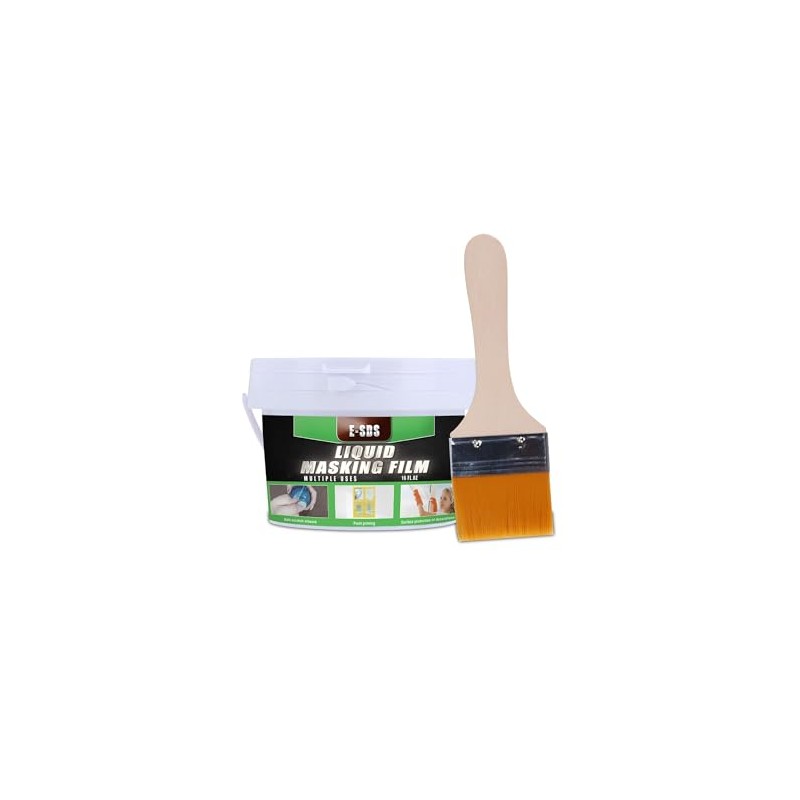 E-SDS Masking Liquid Tape, 16 fl.oz Masking Liquid, Transparent Peelable