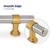 Haliwu 10 Pack Brushed Nickel and Gold Cabinet Knobs for