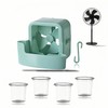 Portable Fan Cooling Attachment - No-Drill Ice Box Fan Cooler