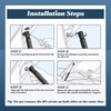 Esttlamer 2059800064 Front Hood Lift Supports Shock Struts Replacement for