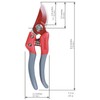CHIKAMASA PS-8PLUS-R Professional pruning shears for horticulture and flowers with