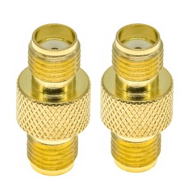 2PCS SMA Female Antenna Connector, SMA FPV Antennas Adapter, SMA Female to SMA Female Gender Changer Barrel Adapter, SMA Coupler Converter for FPV, Antennas, Ham Radio, Antenna Radio
