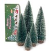MTKZKAF Artificial Mini Bottle Brush Christmas Trees for Christmas Decoration