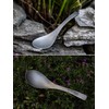 Boundless Voyage Ti1067T Titanium Spoon, Forenge Spoon, Tableware, Shallow Cookware,