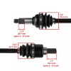 Caltric Rear Left or Right Complete CV Joint Axle for