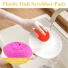 Supkiir 50Pcs Plastic Dish Scrubber Pads, Nylon Scrubbing Pad Scouring