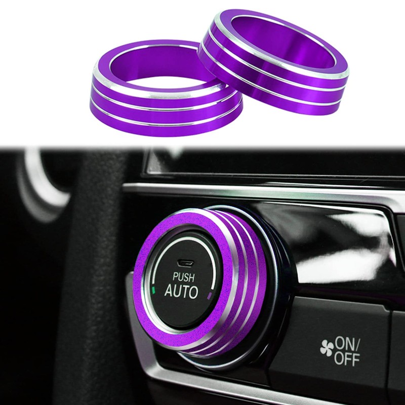 Kujunpao for Honda Civic Accessories Auto Sync Climate Menu Knob