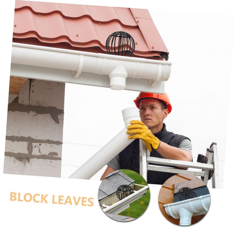 Operitacx Leaf Strainer Gutter Guard 6 Pack Downspout Filter Gutter