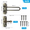 PATIKIL Door Chain Lock, 1 Pcs Door Swing Bar Lock