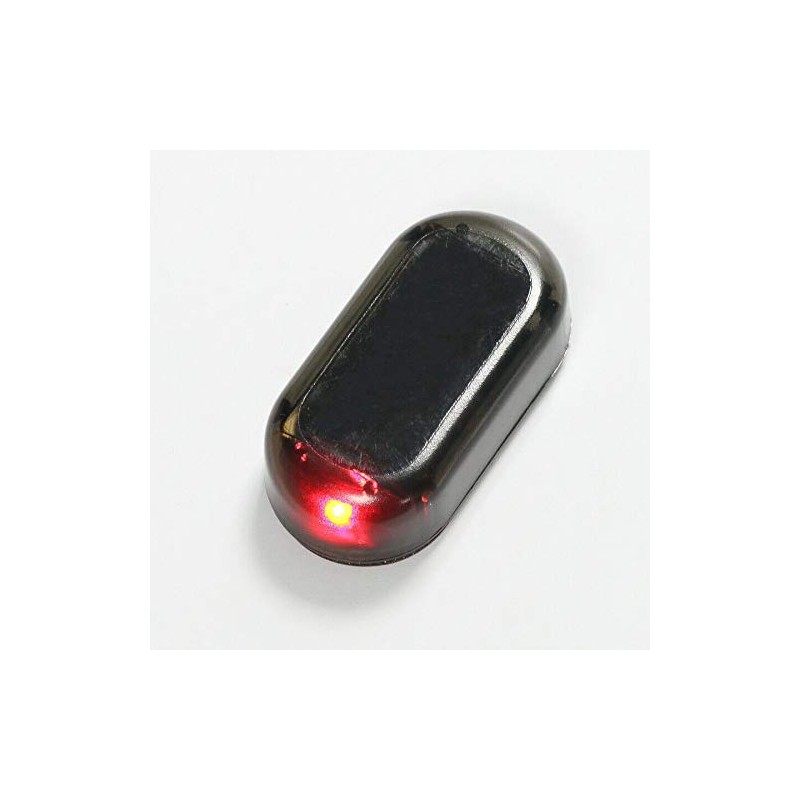 Riloer Solar Power Simulated Warning Light, Car Alarm LED Light