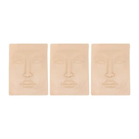 perfeclan 3 Piece Practice Skin for Face, Eyebrows and Lips, Permanent Makeup for Face, 3D Practice Skin for Artists, Beginners