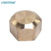 LTWFITTING 5/8-Inch Brass Compression Cap Stop Valve Cap,Brass Compression Fitting(Pack