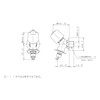 Kakudai 721-521-13 Washing Machine Faucet Stopper with Feed Seat