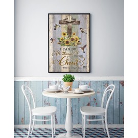 KINPLUB Christ Cross Diamond Painting Kits for Adults Beginners, 5D Jesus Religious Inspirational Diamond Art Kits, DIY Full Round Drill Paint with Diamonds Dots, Home Wall Decor 12 x 16 Inch