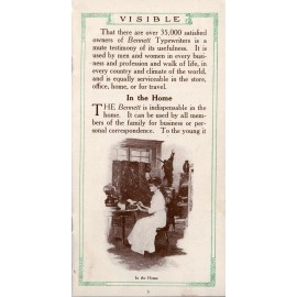 Bennett Repro Bennett Typewriter Trade Catalog Antique Schreibmaschin