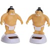 Yellow Sumo Wrestler Solar Power Swinging Car Interior Dashboard Ornament