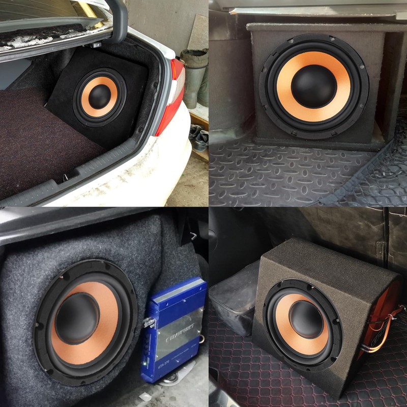 DriSentri 8 Inch Bass Loudspeaker Woofer Speaker, 2 Pieces Car