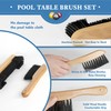 LAKINGO Pool Table Brush Set for Felt, Billiard Table Cleaning