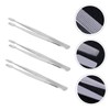 TEHAUX 6pcs Stainless Steel Stamp Tweezers for Precision Stamping and