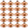 VGOL 20pcs M10 3-Hole T-Nuts Galvanized Plate Round Base Screw-in