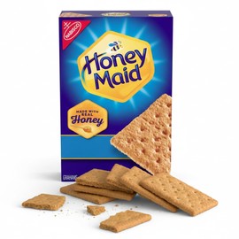 Honey Maid Honey Graham Crackers – 14.4 oz Box (Pack of 1) – Classic Snack for S’Mores, Baking & Snacking (27 Full Sized Crackers)