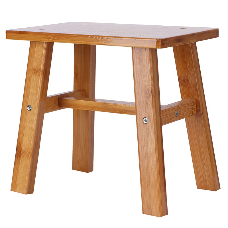 Multipurpose Small Bamboo Stool Low Stool Children Bench for Home