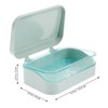 Angoily 1PC Soap Box with Removable Drainer and Lid, Soap