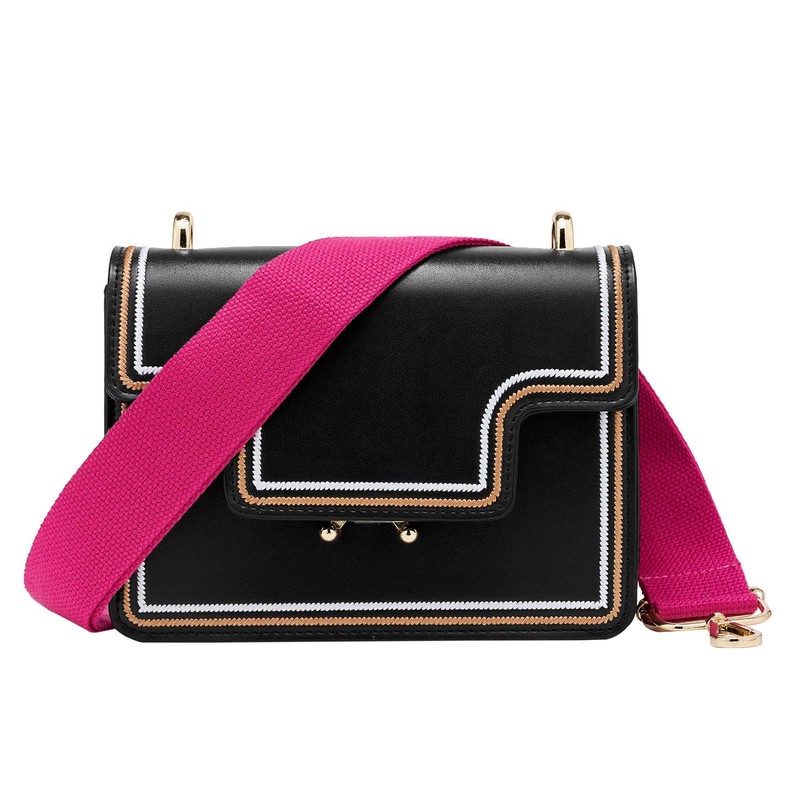 Wide Shoulder Strap, Adjustable Replacement Bag Strap with Metal Swivel