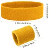 Yolev 3-Piece Athletic Sweatband Set for Sports - Headband and